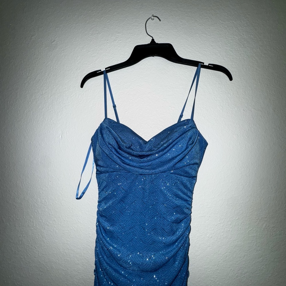 Blue Sequin Dress